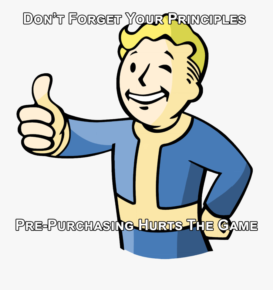 All Aboard The Hype Train But - Vault Boy, Transparent Clipart