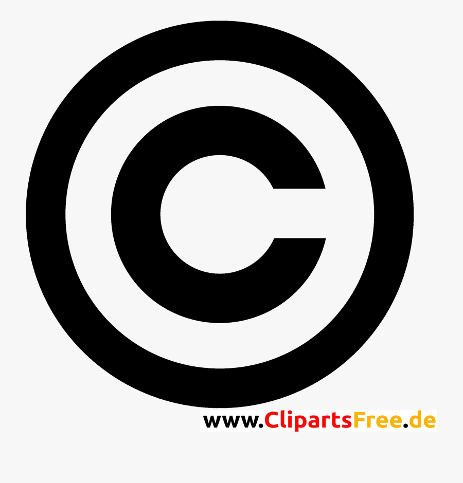 Transparent Copyright Free Clipart - Rotes Copyright Zeichen, Transparent Clipart
