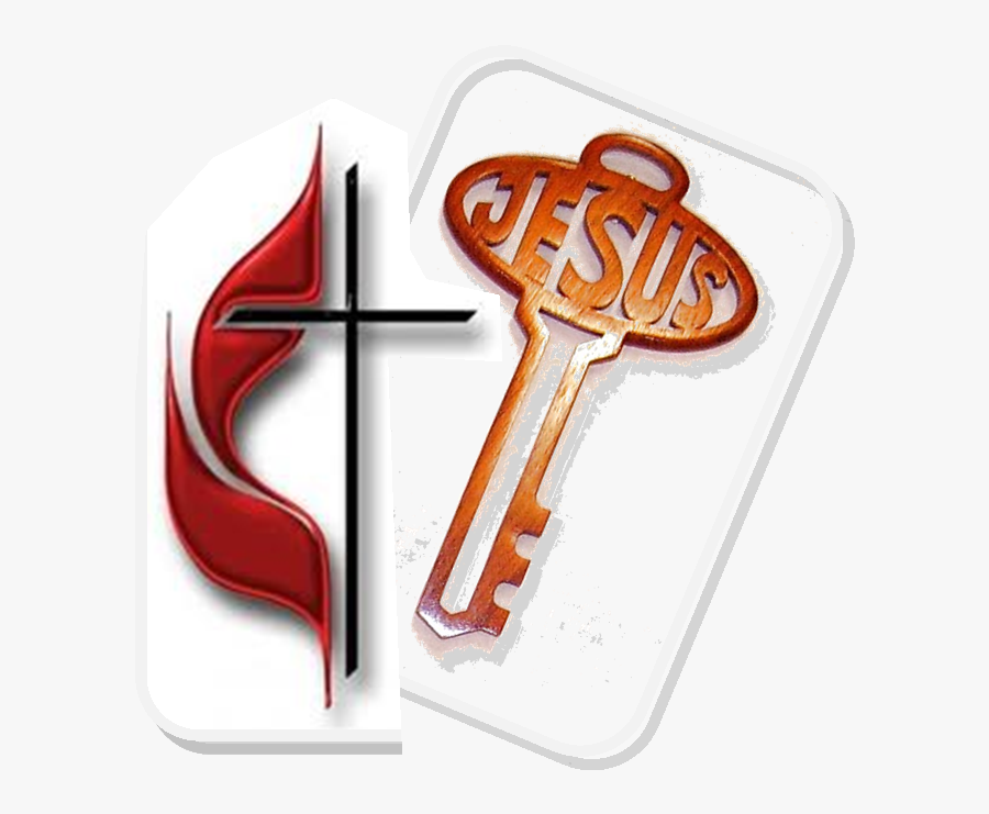 Transparent Flame Letters Clipart - Methodist Cross And Flame, Transparent Clipart