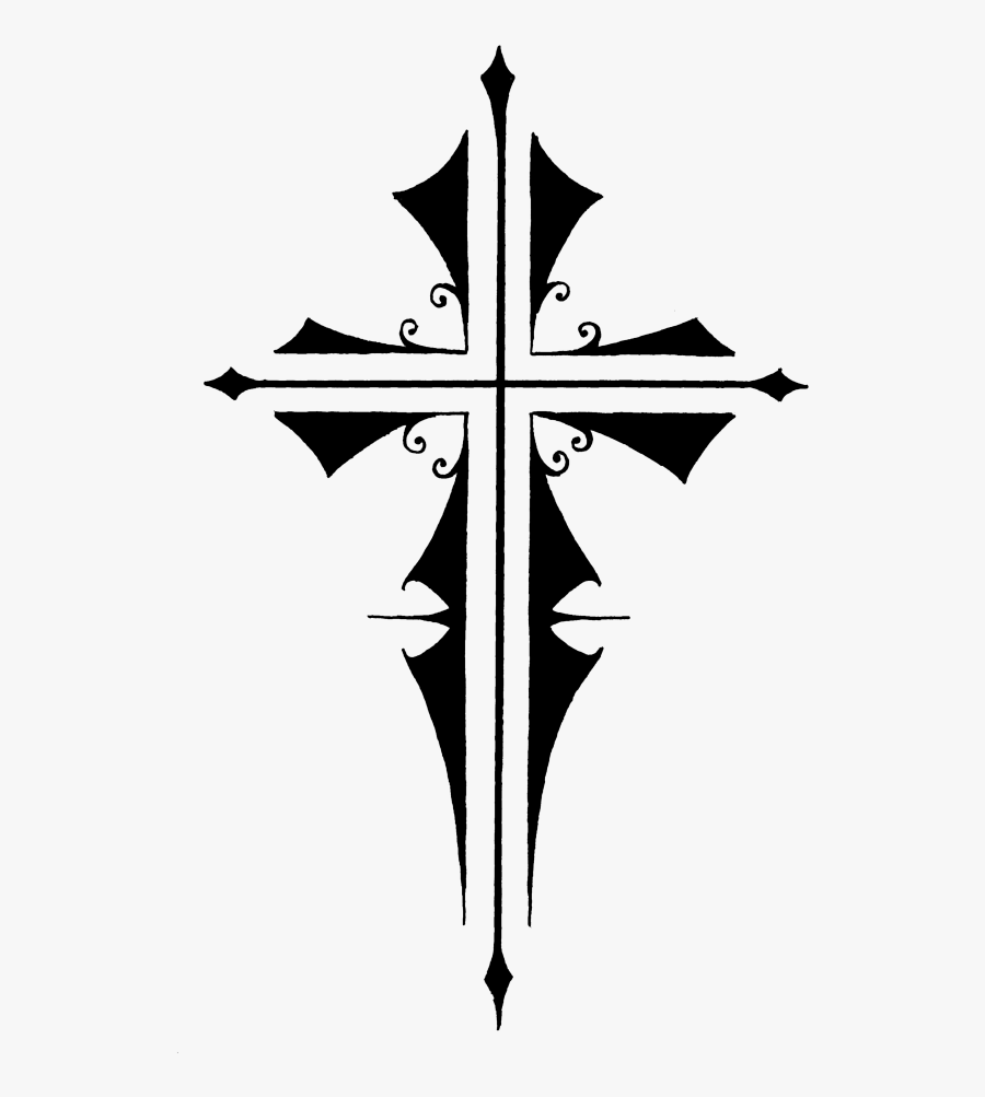 Cross Tattoo Transparent Background, Transparent Clipart