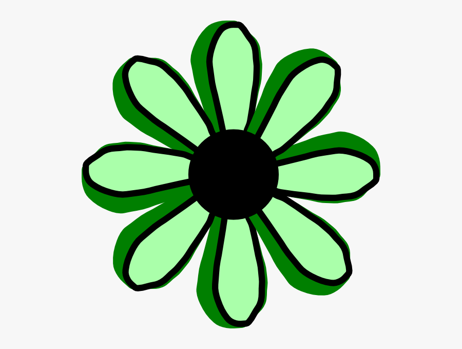 Green Flower Svg Clip Arts - Clip Art April Showers, Transparent Clipart