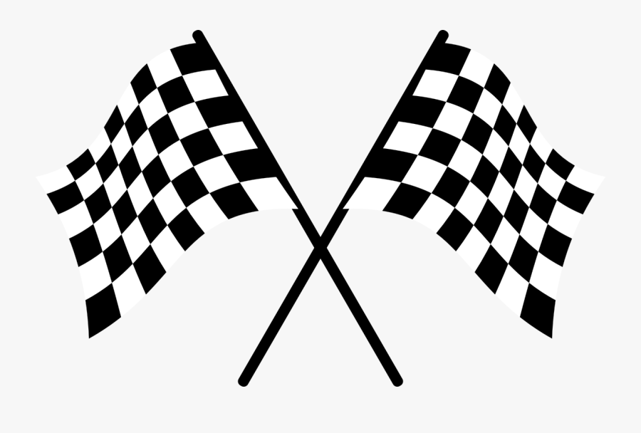 Flag Clipart Race Car - Racing Flags Transparent Background, Transparent Clipart