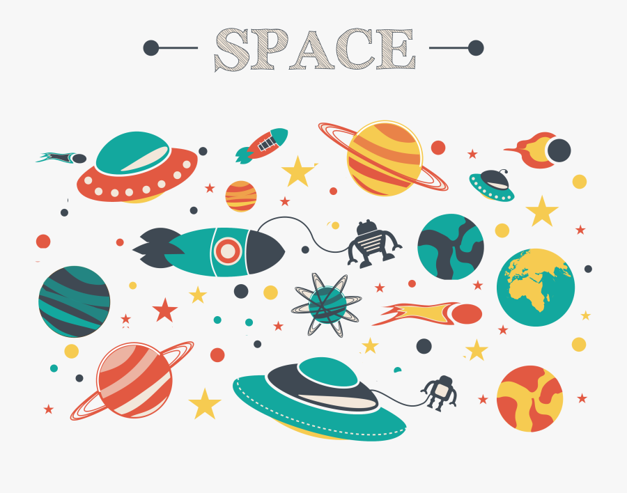 Spacecraft Cartoon Outer Space Illustration - Illustration Of Outer Space, Transparent Clipart
