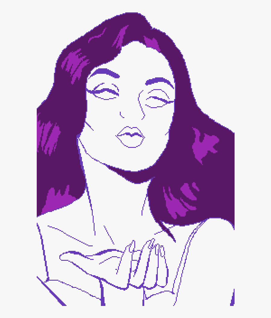 Outline/base/template Of A Woman Blowing A Kiss - Girl, Transparent Clipart