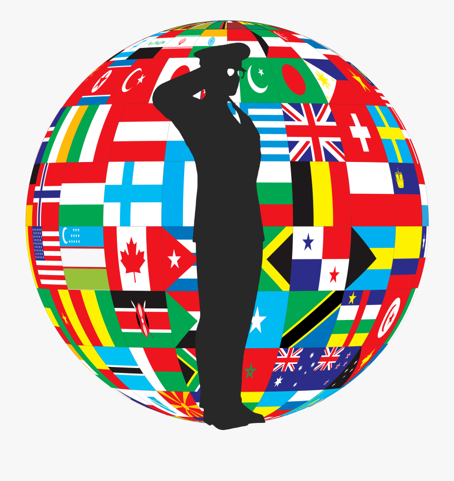Flags Of The World Globe, Transparent Clipart