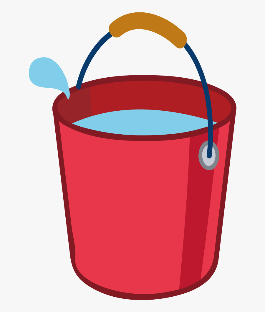 Mop Clipart Water Use - Water Bucket Cartoon, Transparent Clipart