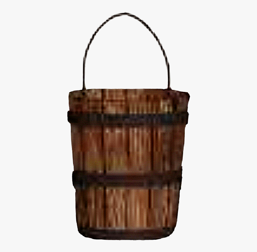 Wooden Water Bucket Png, Transparent Clipart