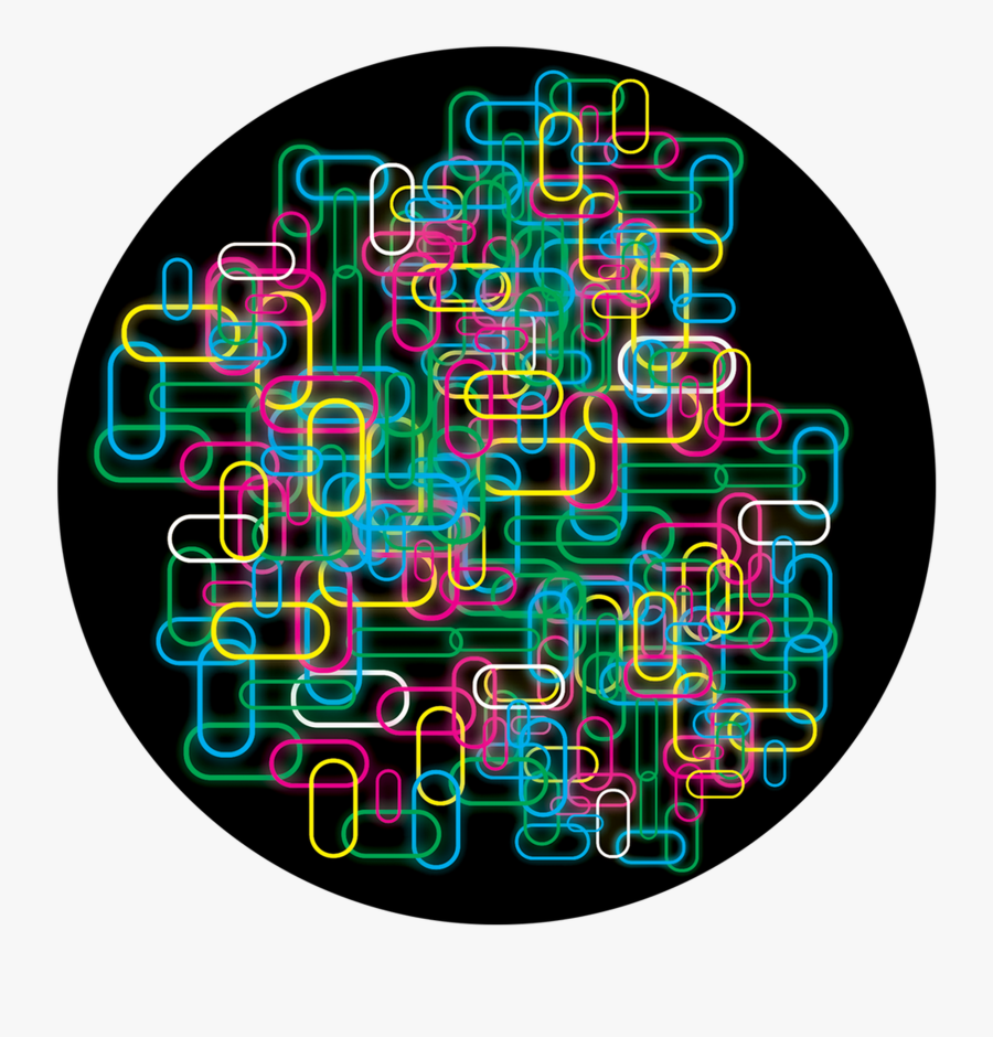 Apollo Design Cs-3473 Neon Paper Clips Colourscenic - Circle, Transparent Clipart