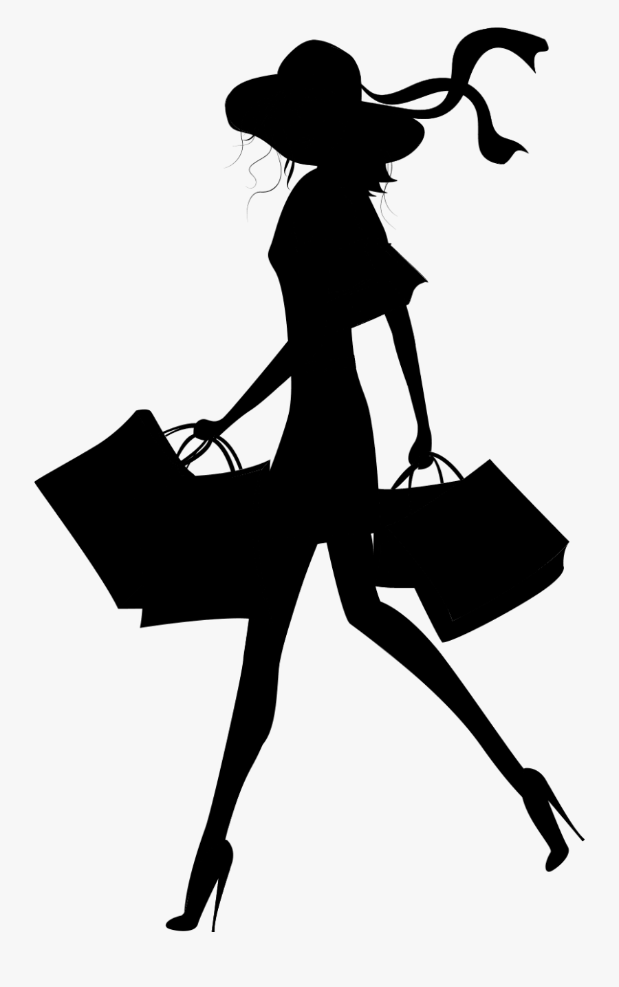 Apollo"s Products Woman Wiki Dress Black & White M - Silhouette Lady In Dress, Transparent Clipart
