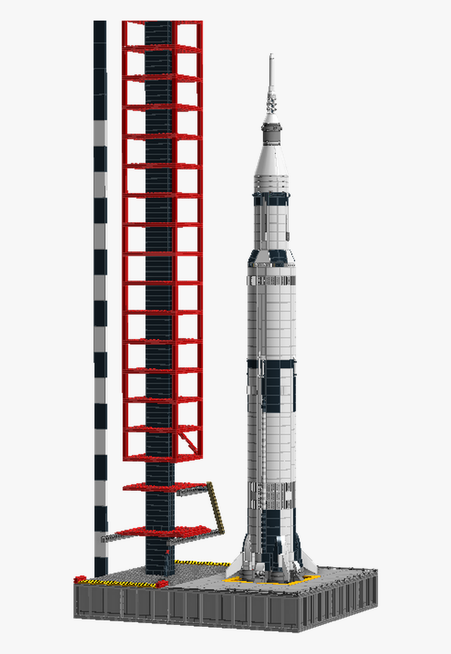 Apollo Launch Tower Moc, Transparent Clipart