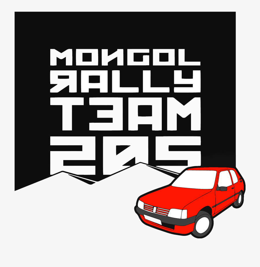 205 Mongol Rally, Transparent Clipart