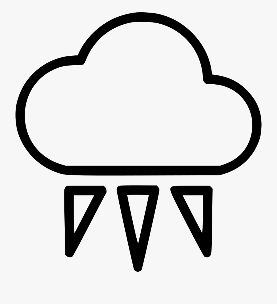 Rain Snow Sleet Comments Clipart , Png Download - Line Art, Transparent Clipart
