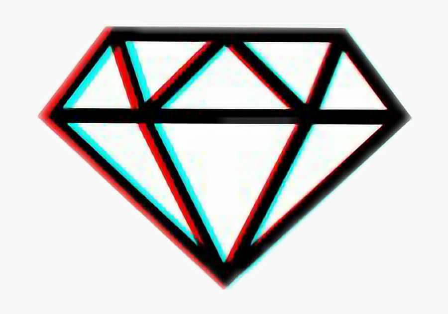 #diamante #diamon #3d #black - Diamond Clipart, Transparent Clipart