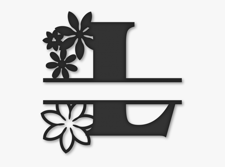 Flower Split Snapdragon Snippets - Free Split O Monogram Svg, Transparent Clipart