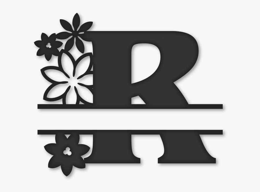 Letter P Clip Art - Monogram Split Letter M , Free Transparent Clipart