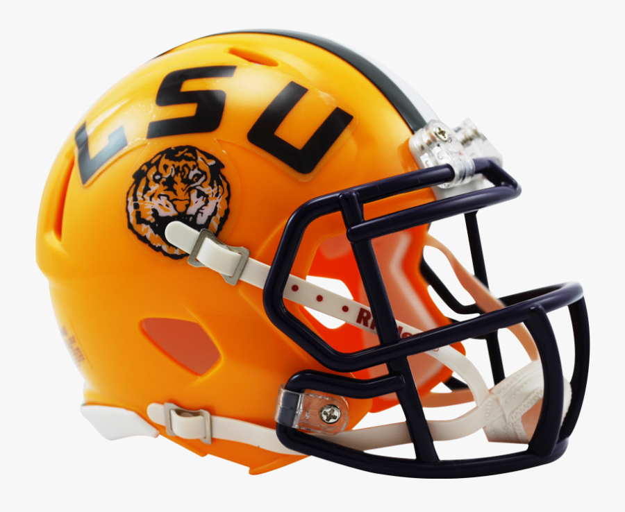 Louisiana State Speed Mini Helmet - Lsu Football Helmet Png, Transparent Clipart