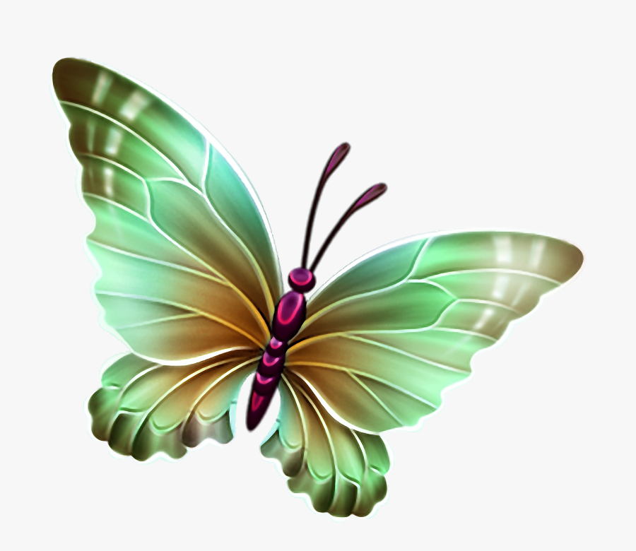 12 Temmuz 2018, - Butterfly Clipart Purple Pink And Blue, Transparent Clipart