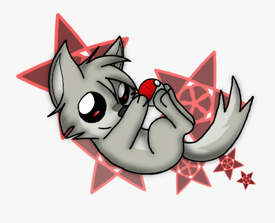 Wolf Clipart Chibi - Cute Anime Wolf Pup, Transparent Clipart
