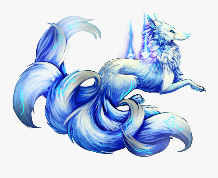 Clip Art Cool Pics Of Wolves - Blue Nine Tailed Fox, Transparent Clipart