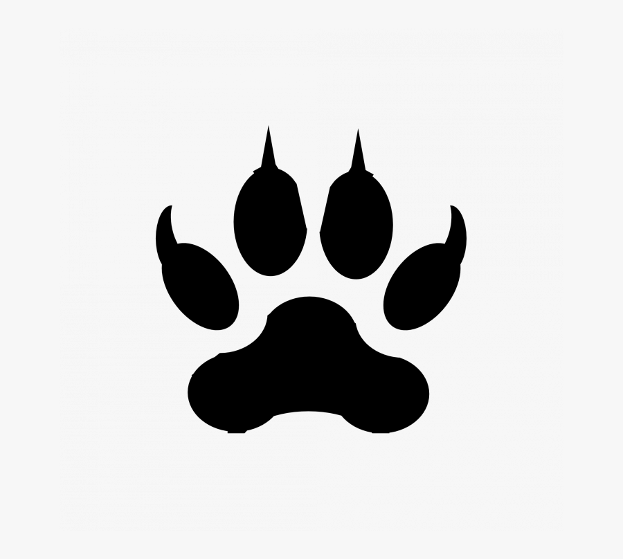 Medium Size Of Wolf Drawings Easy Cute Cool Drawing - Jaguar Footprint, Transparent Clipart