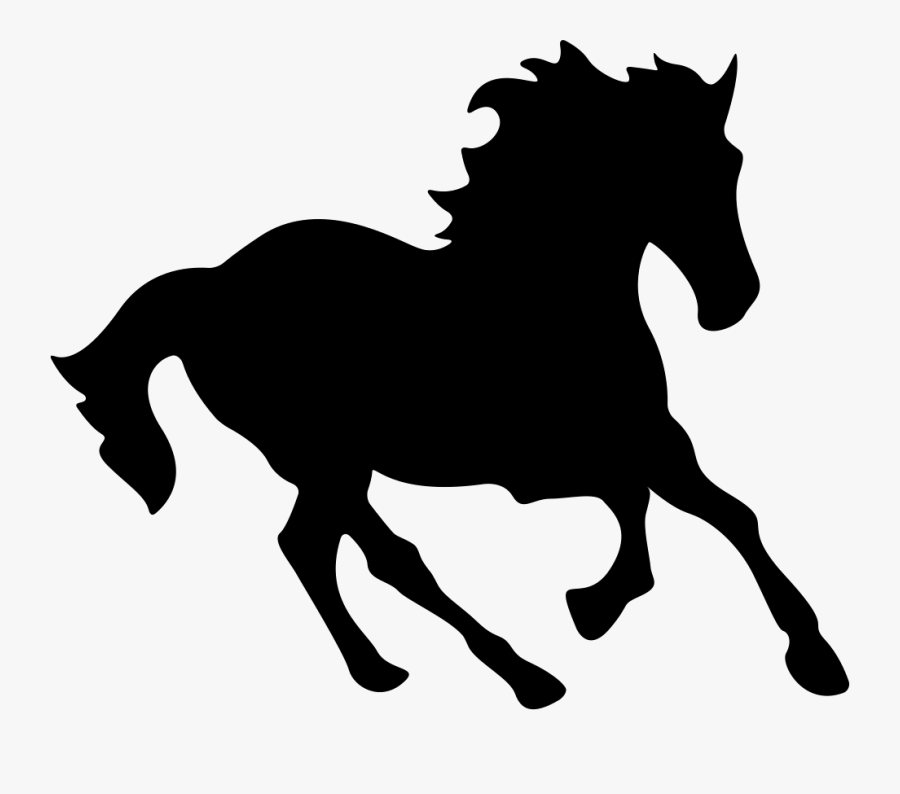 Horse Black Running Shape Comments - Horse Icon Png, Transparent Clipart