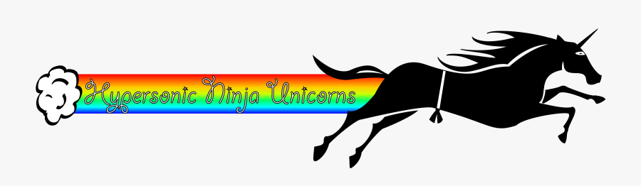 Hypersonic Ninja Unicorns - Running Horse Vector Png, Transparent Clipart
