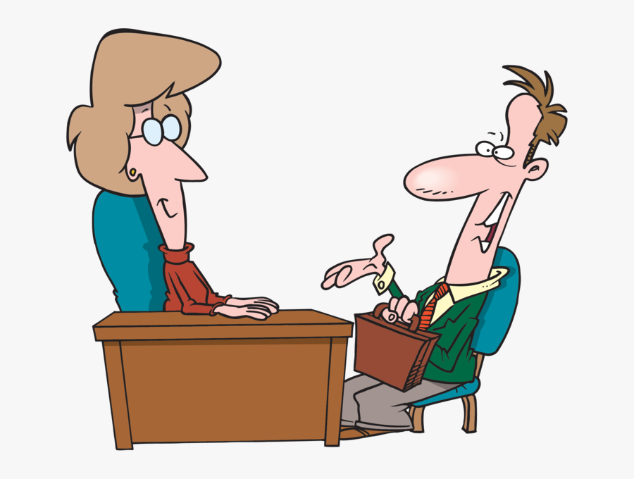 Man Woman Interview - Job Interview, Transparent Clipart