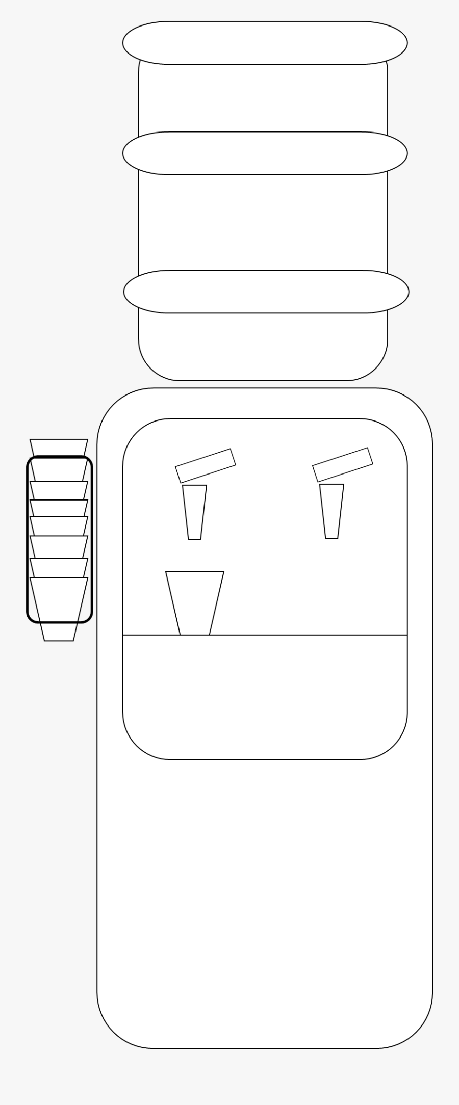 Water Machine Bw, Transparent Clipart