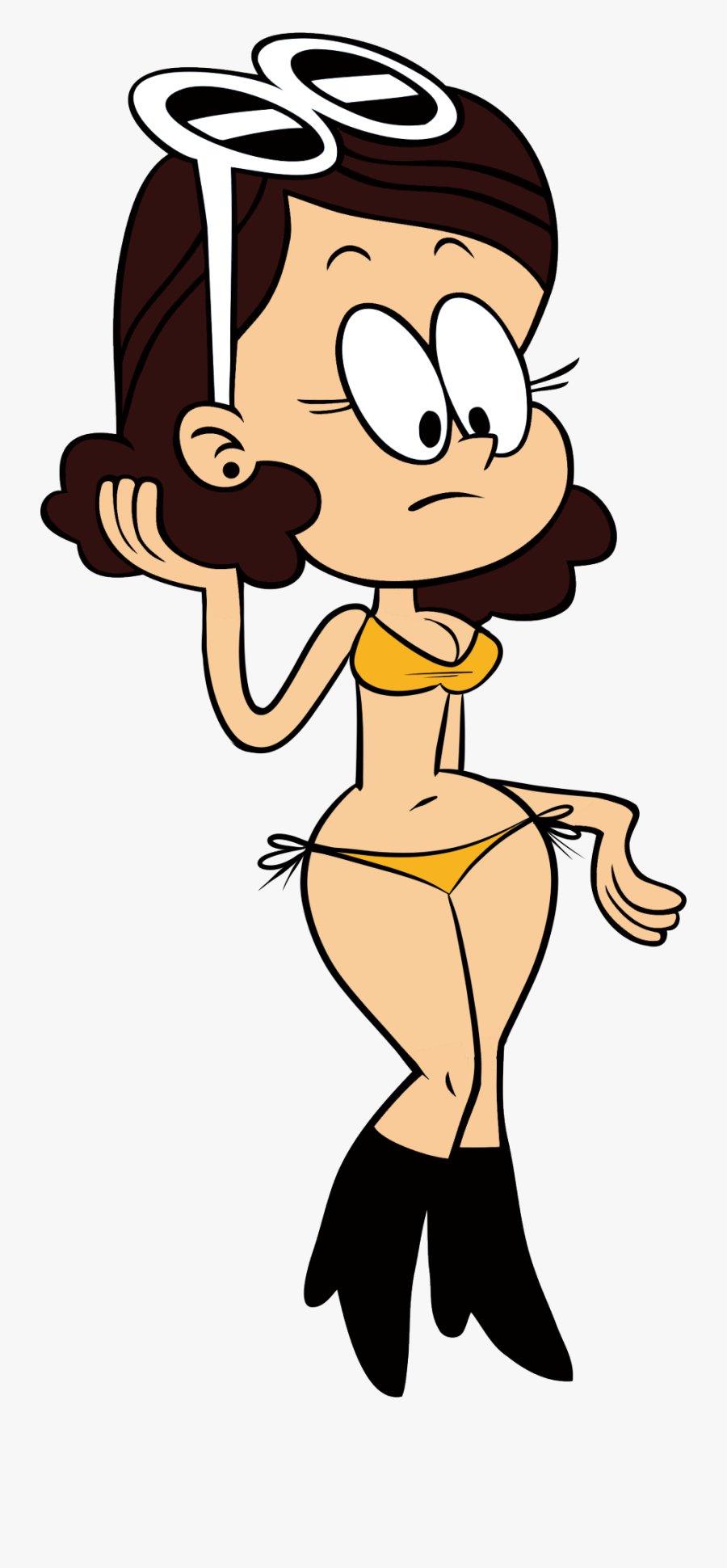 Loud House Thicc Rule 34 Clipart , Png Download - Belle The Loud House, Transparent Clipart
