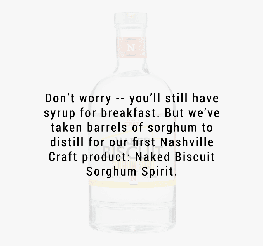 Buy Nashville Craft Naked Biscuit Sorghum Spirit - Glass Bottle, Transparent Clipart