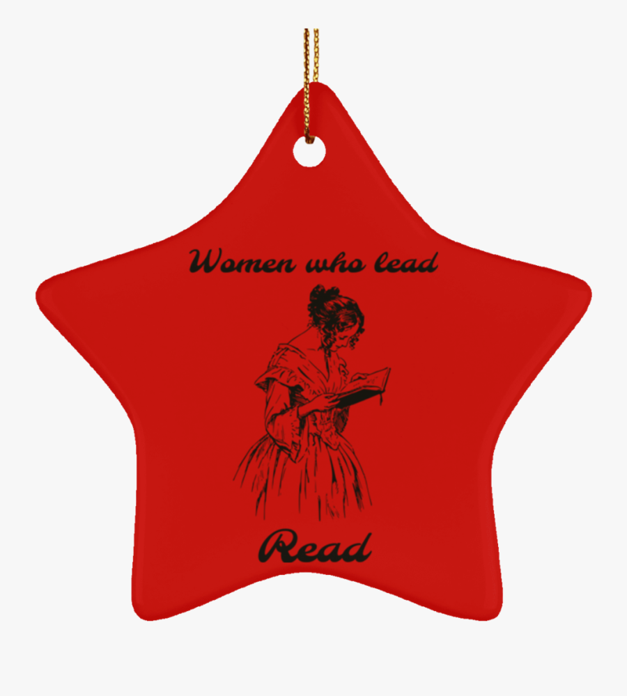 Women Who Lead Read - Christmas Ornament, Transparent Clipart