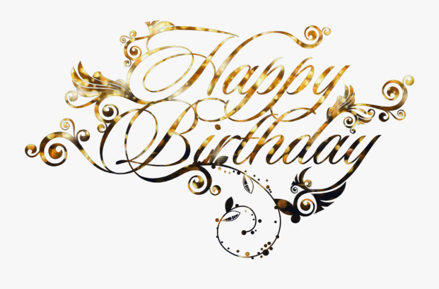 Transparent Feliz Cumpleaños Texto Png - Transparent Happy Birthday Calligraphy, Transparent Clipart