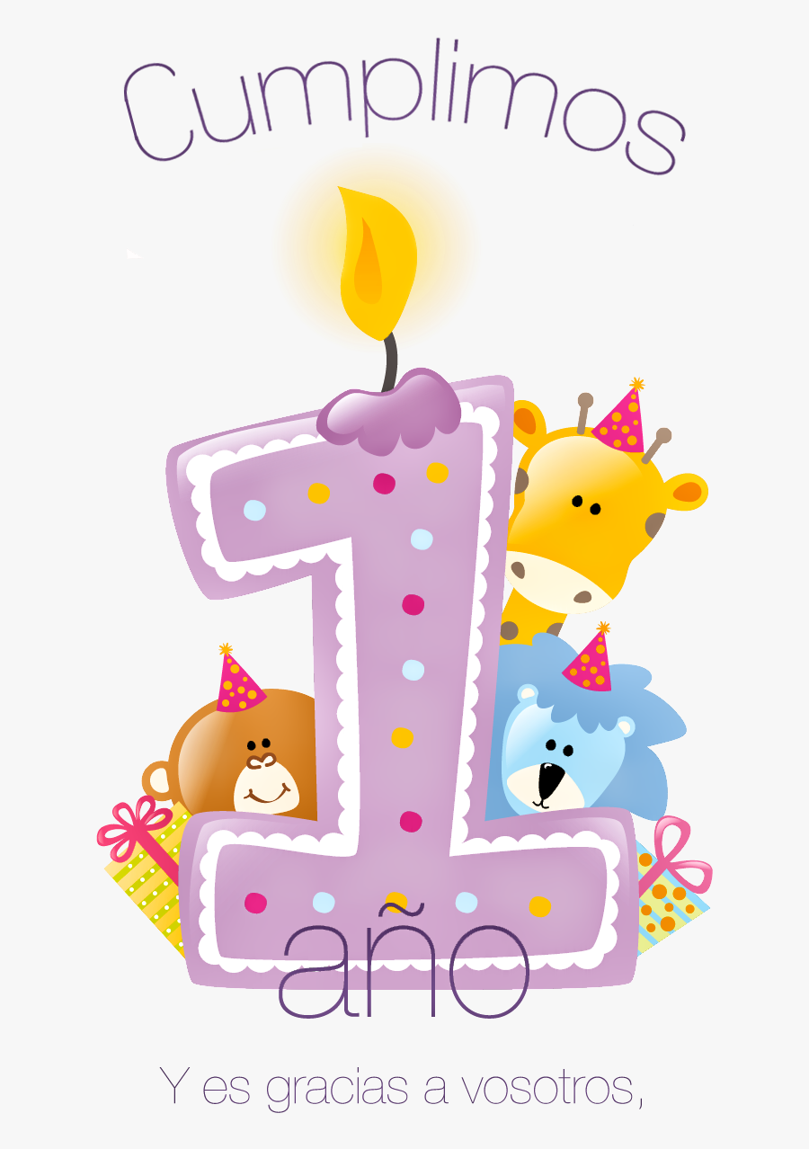 Un Año - Happy 1st Birthday Template, Transparent Clipart