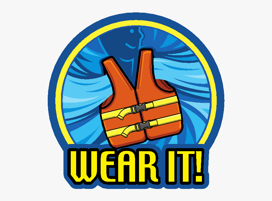Wear Your Life Jacket - Boating Safety, Transparent Clipart