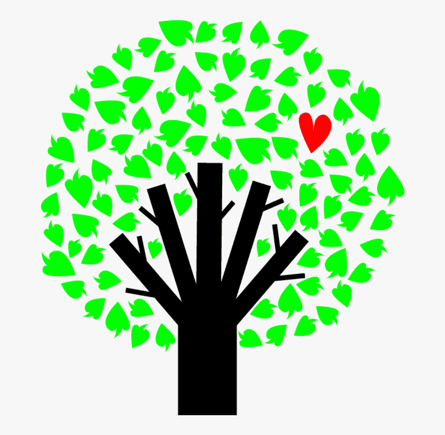 Vectores Png Arboles Corazon, Transparent Clipart