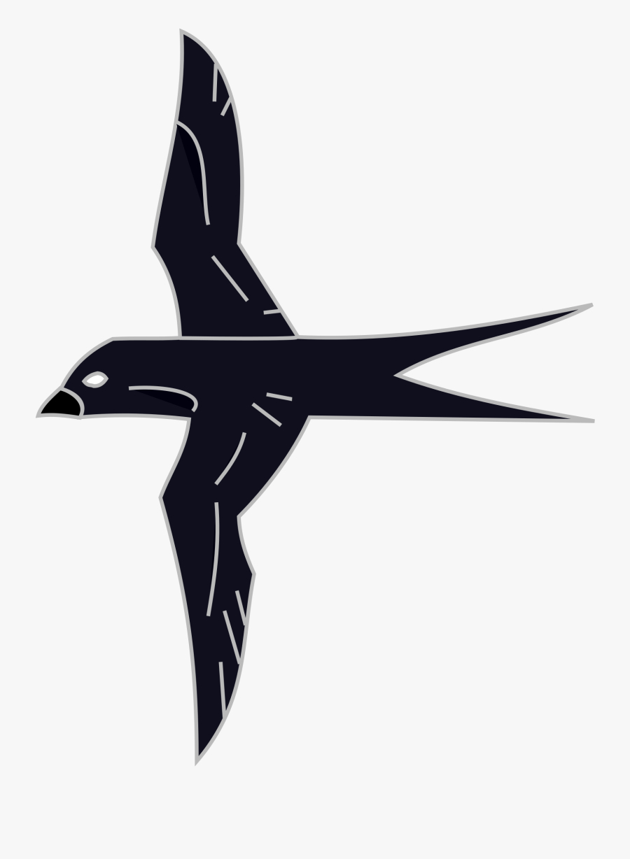 Heraldic Swallow Clipart , Png Download - Heraldic Swallow, Transparent Clipart