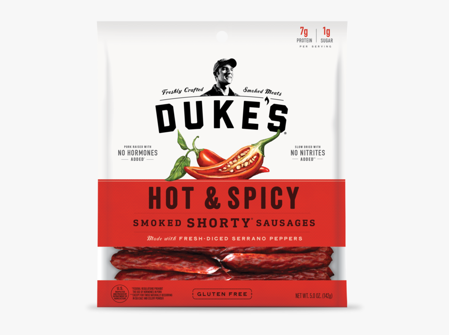 Pepper Transparent Spicy - Duke's Hot & Spicy Sausage Sticks, Transparent Clipart