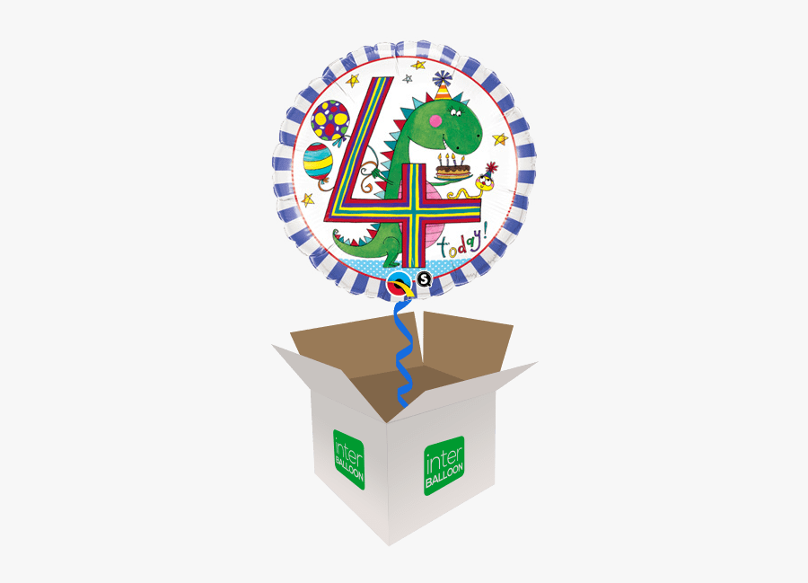 4th Birthday Purple Stripe Dinosaur - Happy 66 Birthday Mum, Transparent Clipart