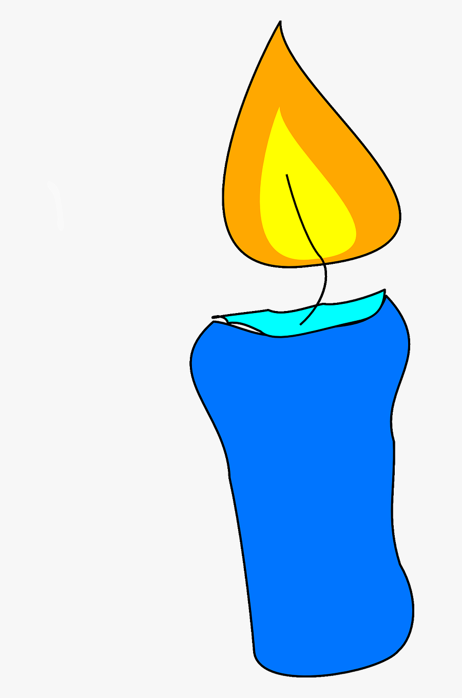 Cake Candle Clipart, Transparent Clipart