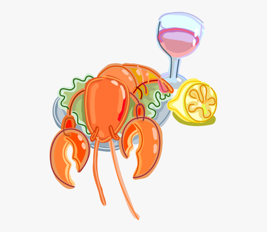 Lobster Shellfish Vector Image - Illustration, Transparent Clipart