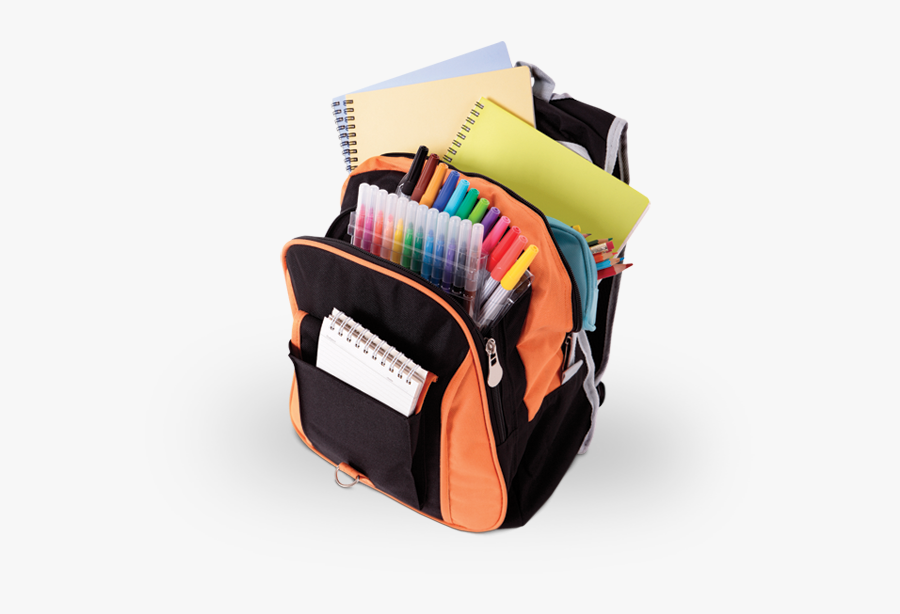 School Bag Download Png Image - School Bag With Homework, Transparent Clipart