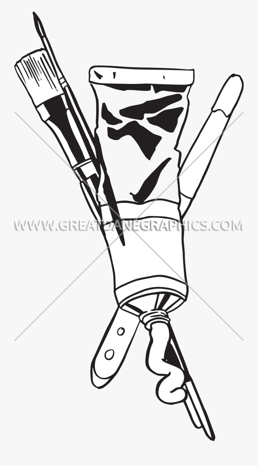 Paint Clipart Hand - Cartoon, Transparent Clipart