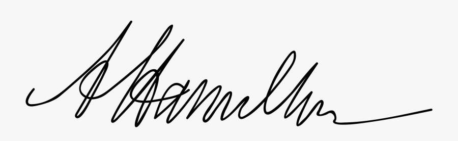 Clip Art Hamilton Svg - Transparent Alexander Hamilton Signature, Transparent Clipart