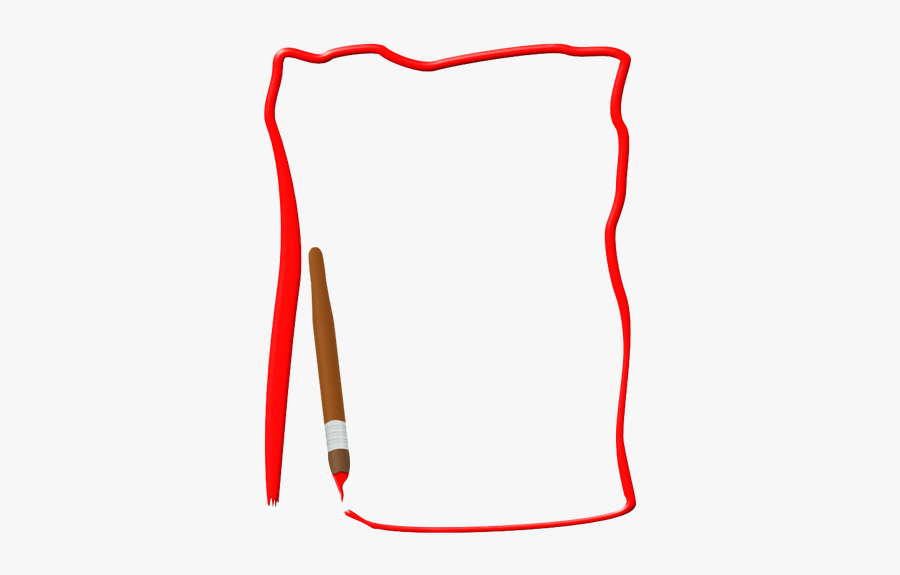 Paint Border Vector Image - Free Art Painting Border Clipart, Transparent Clipart