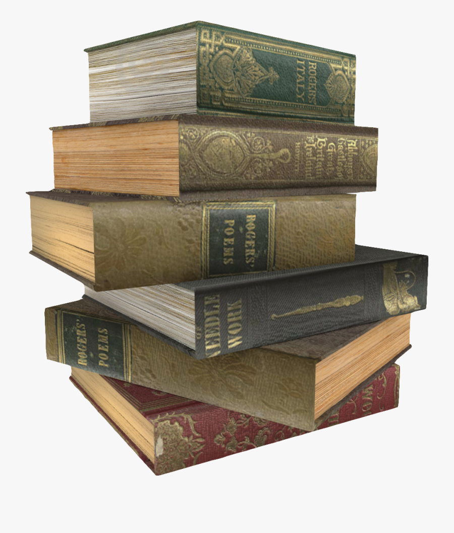 Book Stack Gratis - Stack Of Books, Transparent Clipart