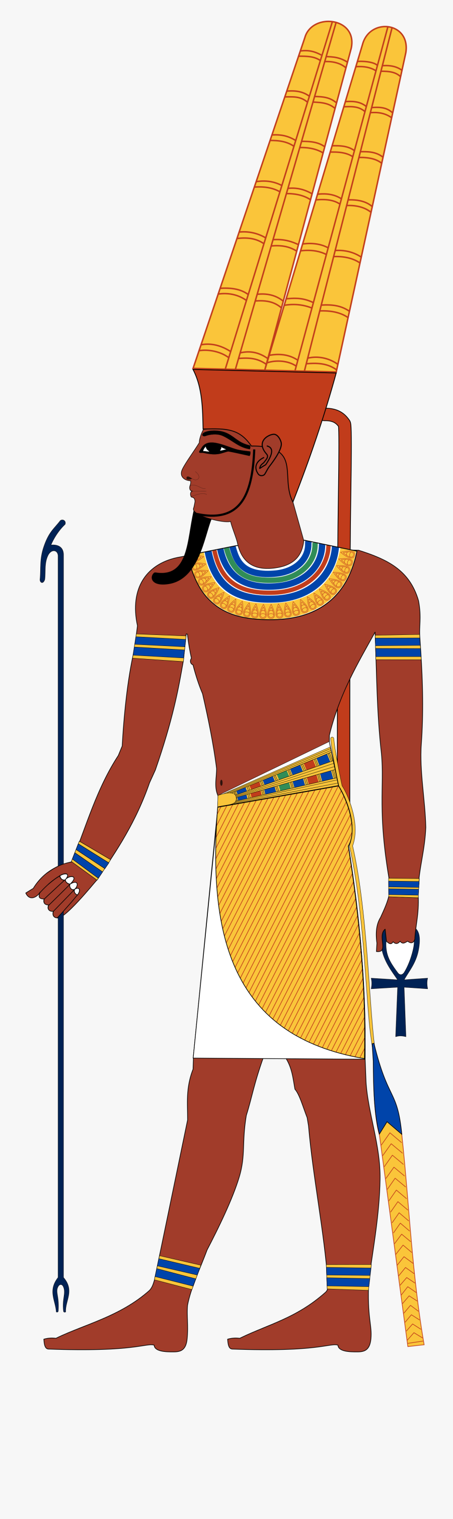 Amun - Egyptian God, Transparent Clipart