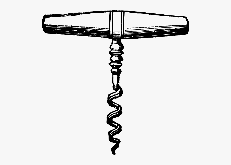 Wine Opener Clip Art - Wine Cork Screw Clipart, Transparent Clipart