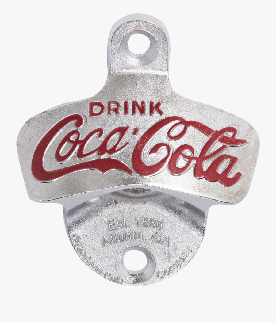 Coca Cola Wall Mount Bottle Opener - Coca-cola, Transparent Clipart