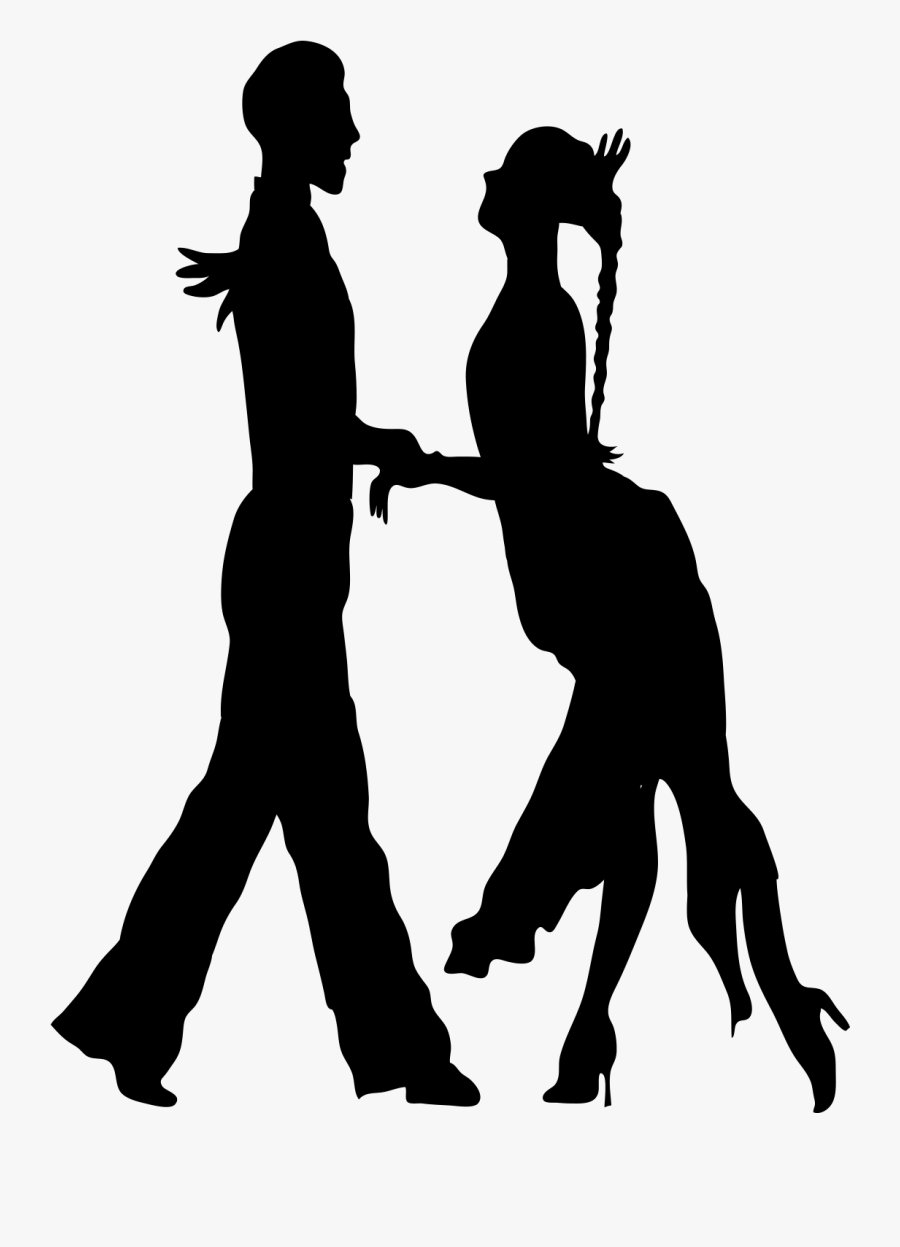 Dance Silhouette Euclidean Vector - Male Salsa Dancing Silhouette, Transparent Clipart