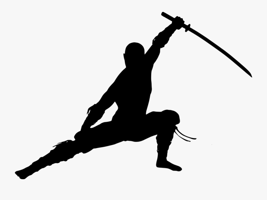 Free Photo Warrior Ninja Man Silhouette Martial Arts - Ninja Silhouette Png, Transparent Clipart
